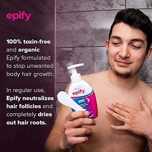 Epify Intimate Hair Removal Cream for Men and Women - Pubic, Bikini Line, Sensitive Areas - 8.45 Fl Oz