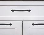 khtumeware 10 Pack 5 Inch(128mm) Black Cabinet Pulls Black Kitchen Matte Black Cabinet Handles Kitchen Cabinet Hardware for Cupboard Drawer Handles Dresser Pulls