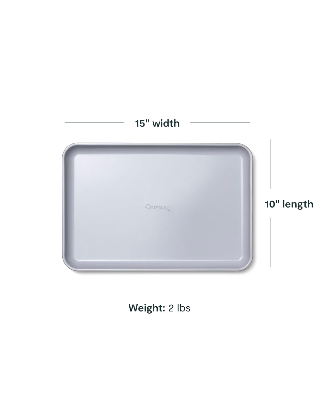 Caraway Non-Stick Ceramic Medium Baking Sheet - Naturally Slick Ceramic Coating - Non-Toxic, PTFE & PFOA Free - Perfect for Baking, Roasting, and More - Medium (15" x 10") - Sage