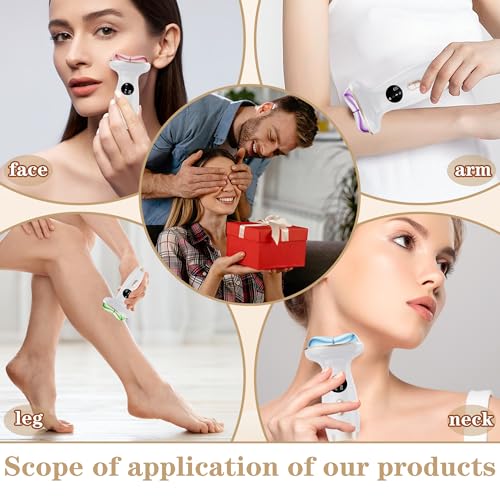 Upgraded Hot & Cold Dual Mode Face and Neck Beauty Massager, 7 in 1 LED Facial Sculptor, 7 Modes -Micro - Vibration - 7 Light -Heating -Ice Compress for Home Skin Care, Face Lift Device