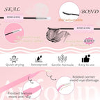 Fluffy Lash Clusters Kit 10-20mm Thick 200D Cluster Eyelash Extensions 224 Pcs D Curl Mega Volume Eyelash Clusters False Eyelashes with Lash Bond and Seal Lash Tweezers DIY at Home, by Anforlin