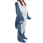 inkArts Shark Blanket Hoodie - Adult Shark Sleeping Bag & Cozy Flannel Hoodie