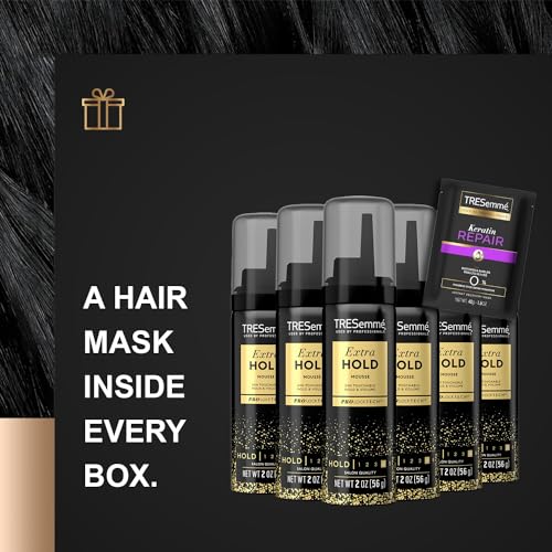 TRESemmé Extra Hold Mousse for Curls, Volume & Frizz Control - Hair Care Product for Women & Men, Travel Size, 2 Oz (Pack of 6)