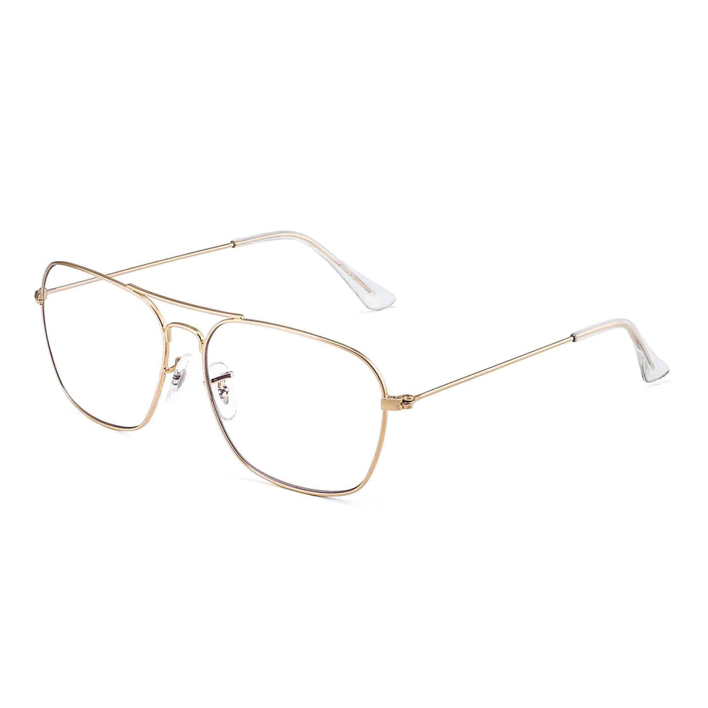 JM Aviator Blue Light Blocking Computer Glasses, Square Eye Protect Video Eyeglasses Anti Glare Men Women