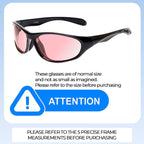 Calabria FL-41 Polarized Tinted Sunglasses for Light Sensitivity, Migraine, Photophobia Relief - Unisex Adult, Modern Style