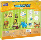 Imagimake Window Art Jungle Suncatcher Kit | Kids Crafts Supplies | Girls Toys Age 6-8 | Arts and Crafts for Kids Ages 8-12 | Creative Fun Craft Kit | Gifts for 5 Year Old Boys & Girls