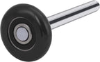 XiKe 12 Pack Black 2" Nylon Garage Door Roller 4" Stem, Quiet/Durable and High Load, Use 6200-2RS Double Seals Precision Bearings.