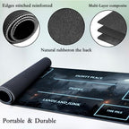 for MTG Game Playmat, for Magic TCG Rubber Play mat,Tabletop Card Playmats with Smooth Surface,Trading Card Inked Game Mat with White Zones,Battle Game,Fantasy Castle