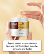 Collagen Hair Treatment Deep Repair Conditioning Argan Oil Collagen Hair Mask Essence for Dry Damaged Hair All Hair Types 16.90 oz 500ml