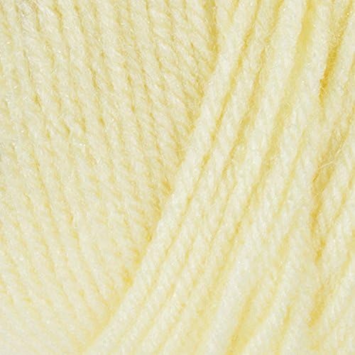 Red Heart Super Saver Pale Yellow E300-322 (3-Skeins - Same Dye Lot) Worsted Medium #4 Acrylic Yarn for Crocheting and Knitting with Project Bag