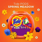 Tide PODS Laundry Detergent Soap PODS, High Efficiency (HE), Spring Meadow Scent, 96 Count