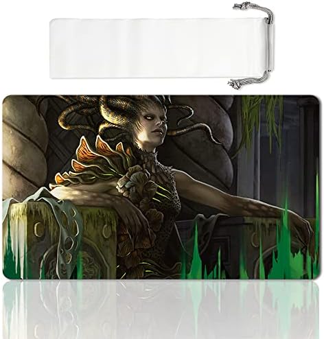 Board Game MTG Playmat Games Size 60X35 cm CCG Compatible for MTG CCG RPG Trading Card Game (MTG1-VRASKA, GOLGARI Queen)