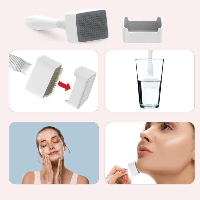 Derma Stamp For Women and Men | Adjustable Microneedling Pen For Face, Microneedle Derma Roller, Dermastamp for Beard Microneedling Pen Roller Micro Needle Roller For Face Scalp