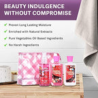 Cotton Candy Bath & Body Care Travel Set, Home Spa Gift Set Includes Body Lotion, Shower Gel, and Fragrance Mist, Personal Body Care Travel Set, Birthday Mother's Valentine's Day Gifts