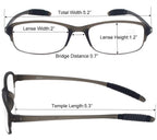 Mcoorn Computer Blue Light Blocking Reading Glasses(Flexible and Lightweight) UV Protection Readers Anti Eyestrain for Women Men