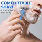 60 Pcs Disposable Razors for Men Bulk 3 Blade Disposable Razors Men's Disposable Razors Sensitive Skin Razor Long Blade Razors Disposable Head Razor for Hotel Spa Travel