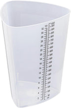Vakly Graduated Intake Output Container 32 oz (10 Pack) – Plastic Triangular Measuring Beaker with oz & cc Markings for Urine Collection, Mixing, Paint, Epoxy & Lab Use