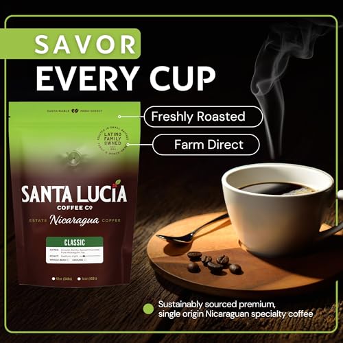 Specialty Volcanic Nicaraguan - Grand Reserve Classic Medium Roast Coffee, Bright & Smooth, Low Acid, 91 Point, SHG, Small Batch Roasted, Farm Direct, 100% Single-Origin,Ground, 5 Pounds, 5-16oz