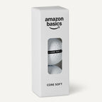 Amazon Basics Core Soft Golf Balls, Low Compression, Side Stamp Alignment, 12-Pack, White