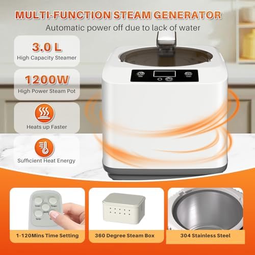 TOREAD Portable Infrared Steam Sauna with 660nm Red Light Therapy Saunas for Home,Personal Sauna Tent with 3L 1200W Steamer, Adjustable Temperature, Timer Setting, Remote Control, Folding Sauna Chair
