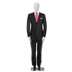 Kinfant 6Ft Male Mannequin Dress Form Display - Manikin Torso Stand Realistic Full Body Mannequin for Retail Clothing Shops, Halloween Christmas Cosplay, White