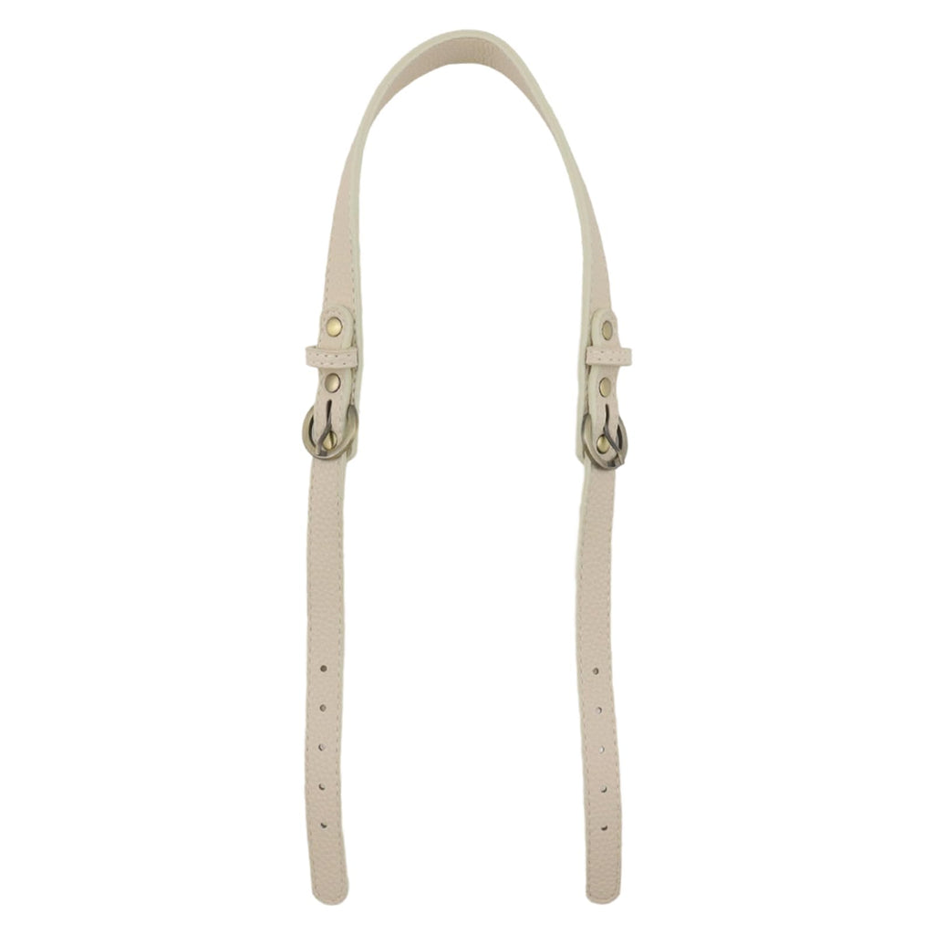 Semetall 2pcs Adjustable Handbag Straps - PU Leather Replacement Shoulder Strap Set for Purses, Totes, Bags (Beige)