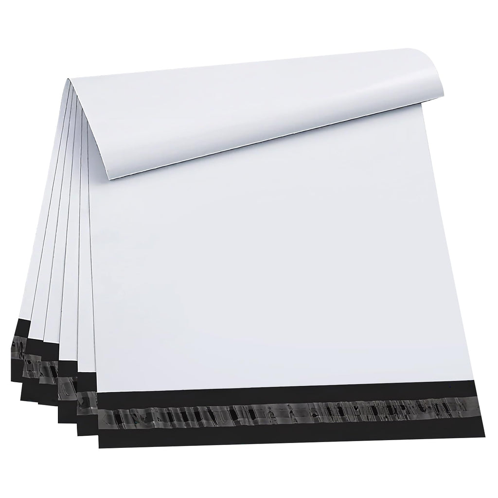 Myrvexel 100Pack 24x26" White Poly Mailers - Self Sealing, Waterproof & Tear-Resistant Shipping Envelopes for E-Commerce, Clothing, Books & Small Business