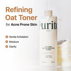 PURITO Oat PDRN Gentle Refining Toner 200 mL 6.76 fl.oz, Korean Oat Exfoliating Toner 99% Pure Oat PDRN, Hydrating & Clarifying Formula for Acne-Prone Skin, Vegan, Non-Comedogenic, Gentle Daily Use