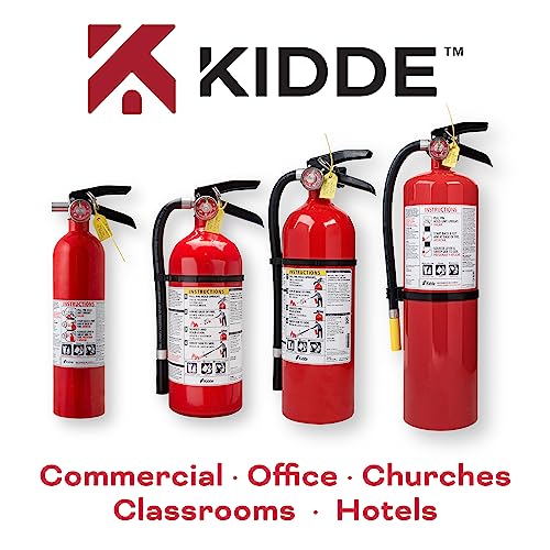 Kidde Fire Extinguisher for Commercial Use, 3-A:40-B:C, 17 Lbs., Refillable & Reusable, Hose & Wall Mount (Included)