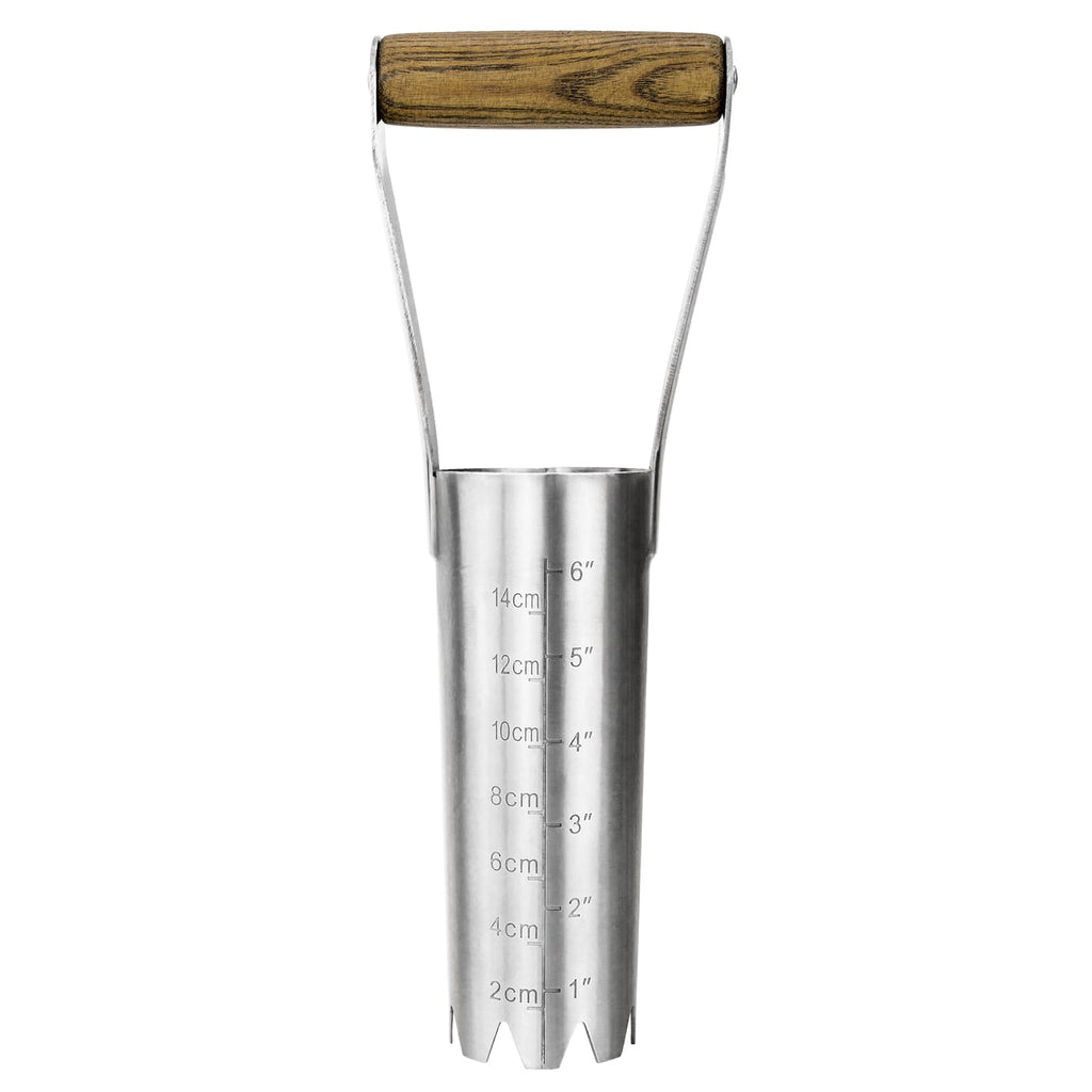 Haliaeetus Bulb Planter Tool, 6 inches Depth Mark Tulip Bulb Planter Tool