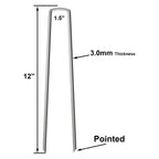 OK5STAR Landscape Staples 12 inch, 100 Pack Heavy Duty Garden Stakes