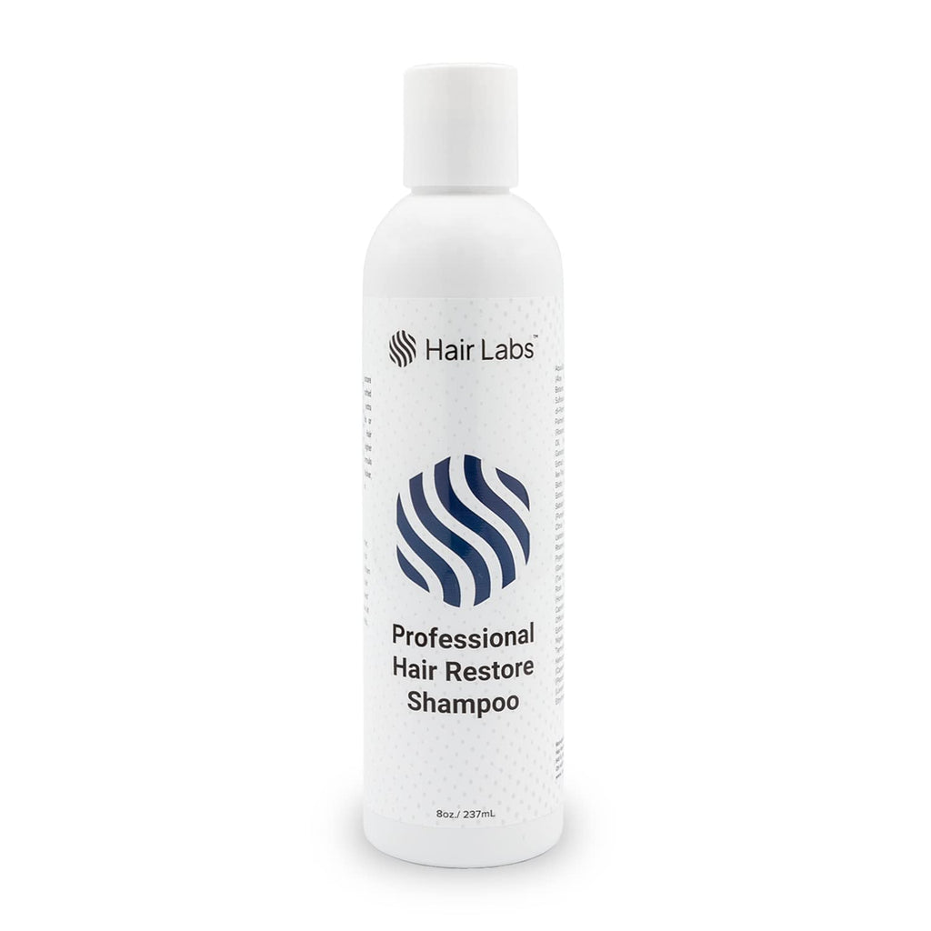 Hair Labs Professional Strength Hair Restore Shampoo, 8 Fl Oz | Extra Potent Hair Loss Shampoo for Women & Men Nourishes Scalp and Stimulates Growth | Champu para la Caida del Cabello y Crecimiento