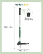 Grenebo Stand Up Weed Puller Tool, Claw Garden Weed Removal Tool with Eject Mechanism, Heavy-Duty Manual Weeder, Root Weed Remover Tool for Dandelion, Crabgrass & Weeds, Without Bending, or Kneeling