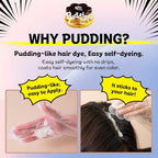 eZn Pudding Hair Dye Ammonia Free Semi-Permanent Self Hair Dye DIY Kit included contain Keratin Made in Korea Beauty (Ash Beige)