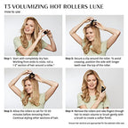 T3 - Volumizing Hot Rollers LUXE | Premium Hair Curler Set for Long Lasting Volume, Body & Shine | Set of 8-4 XL (1.75") & 4 Large (1.5”)