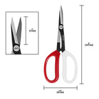 Zenport ZS104 Deluxe Scissors, 8 inches long, Horticulture & Craft Scissors with Durable Carbon Steel Blades, Precision Cutting of Plants, Garden, Fruit, and Craft Materials