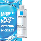 La Roche-Posay Micellar Cleansing Water for Sensitive Skin, Micellar Water Makeup Remover, Cleanses and Hydrates Skin, Gentle Face Toner, Oil Free