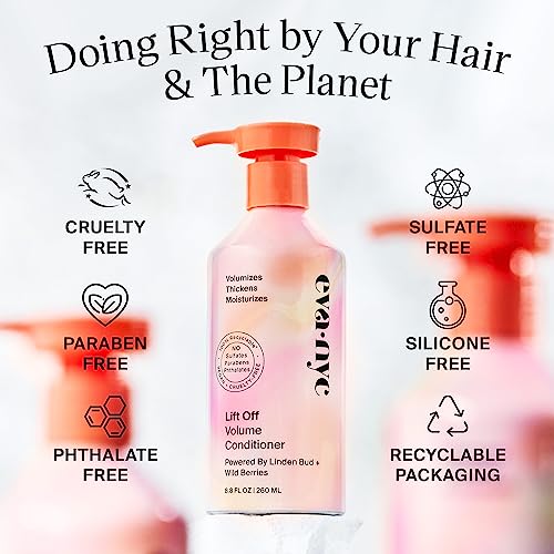 EVANYC Lift Off Volume Daily Hair Conditioner , 8.8 oz, Moisture-Rich Volumizing Hair Care products for Fine Hair, for Thick and Full Locks, GMO-Free & Color-Safe