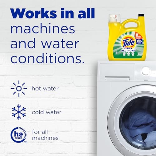 Tide Simply Liquid Laundry Detergent, Daybreak Fresh, 168 oz, 128 Loads