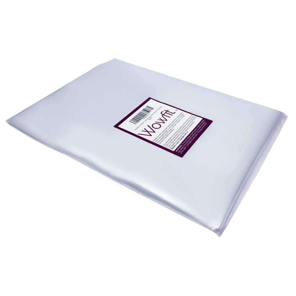 Wowfit 30x40 Clear Poly Bags, 10 CT, 1.6 Mil, Art, Posters & Wreath Covers