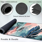 MTG Playmat for Magic TCG - Rubber Play Mat With Smooth Surface, Trading Card Inked Mat With Zones, Battle Game, Leaf Puzzle - Tabletop Card Playmats