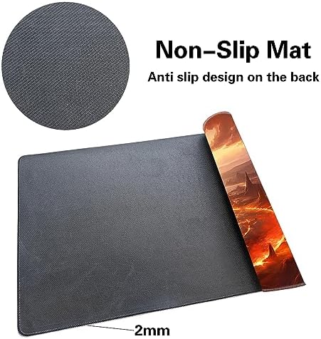 Premium Board Game 24x14in MTG Playmat Compatible for OCG CCG RPG TCG Playmat (Abyss Summon)