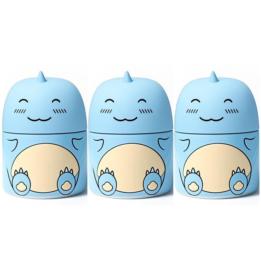 3 PCS Cute Dinosaur-Shaped Toilet Bowl Cleaner Bottle, Automatic Bathroom Toilet Tank Cleaner with Ocean Scent,Septic Toilet Bowl Tablets in Bottles, Automatic Long-Lasting Toilet Cleaner Bottle