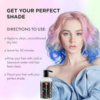 VOODOO Without Color (Clear) Hair Paint 8 oz | Vegan & Cruelty-Free Hair Dye | Ammonia, Sulfate & Paraben-Free | Intermixable Temporary Hair Color | Semi Permanent Hair Color (8 Oz)