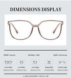 ZanyLen Medium Blue Light Glasses For Woman Computer/Game/TV/Mobile Phone Glasses Blue Light Blocking Glasses Fashion Women Eyeglasses(Champagne)