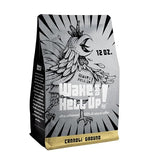 Wake The Hell Up! 12oz Ultra-Caffeinated Cannoli Ground Coffee, Low Acid, Medium-Dark Roast