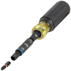 Klein Tools 32528HD KNECT 10-in-1 Impact-Rated Driver, Multi-Bit Screwdriver/Nut Driver with Deep-Well Flip Socket Sizes for Plumbing and HVAC