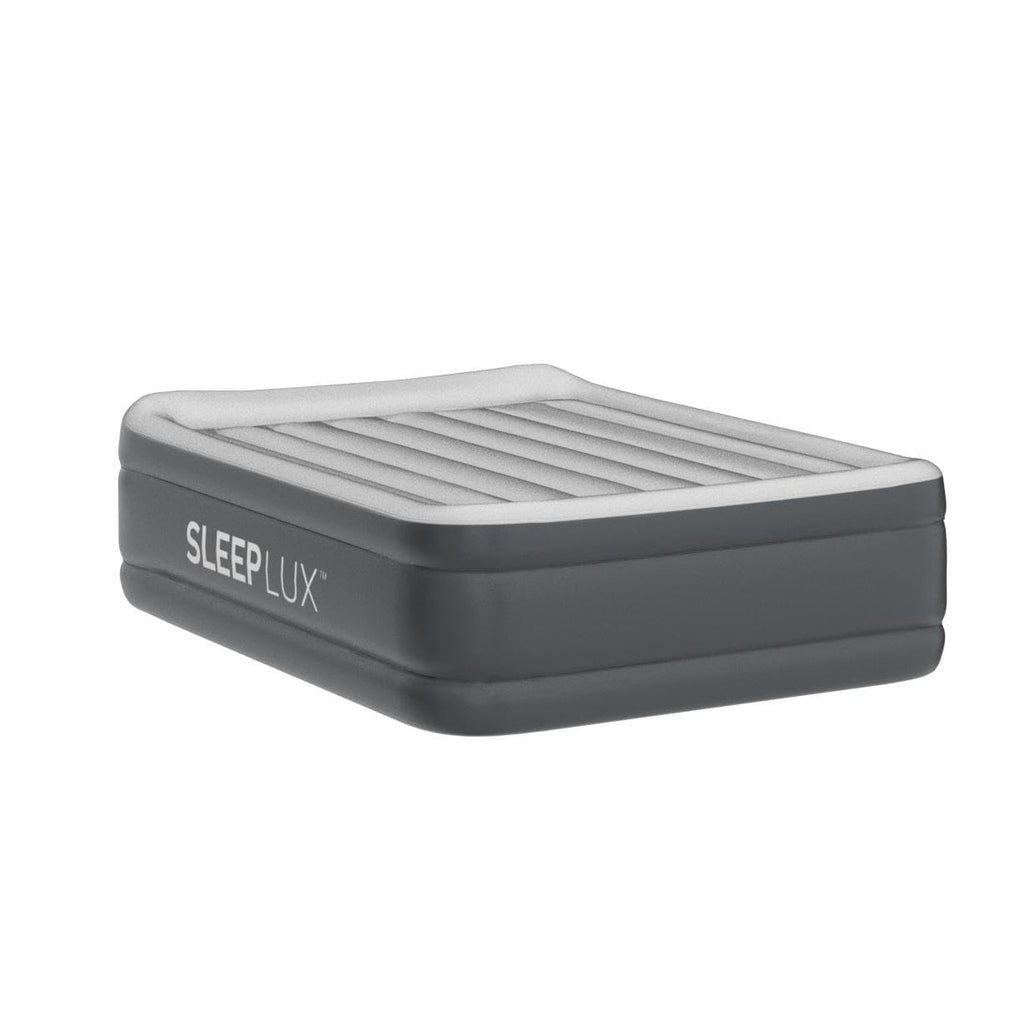 SLEEPLUX Durable Inflatable Air Mattress with Built-in Pump, Pillow and USB Charger, 22" Tall Queen