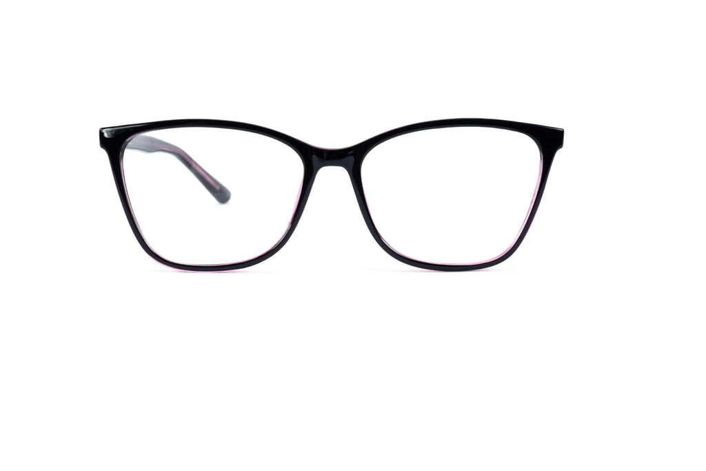 Distance Nearsighted Glasses for Women,Near Sighted Vision Driving Farsighted Eyeglasses,Oversized Nearsight See Far Away Sight Blue Light Computer Eye Glass,Fashion Cat-eye Farsighted TR90 Frame 2.0