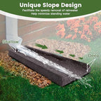 2 Pack Rubber Downspout Splash Block Rain Gutter Down Spout Drain Trays Brown